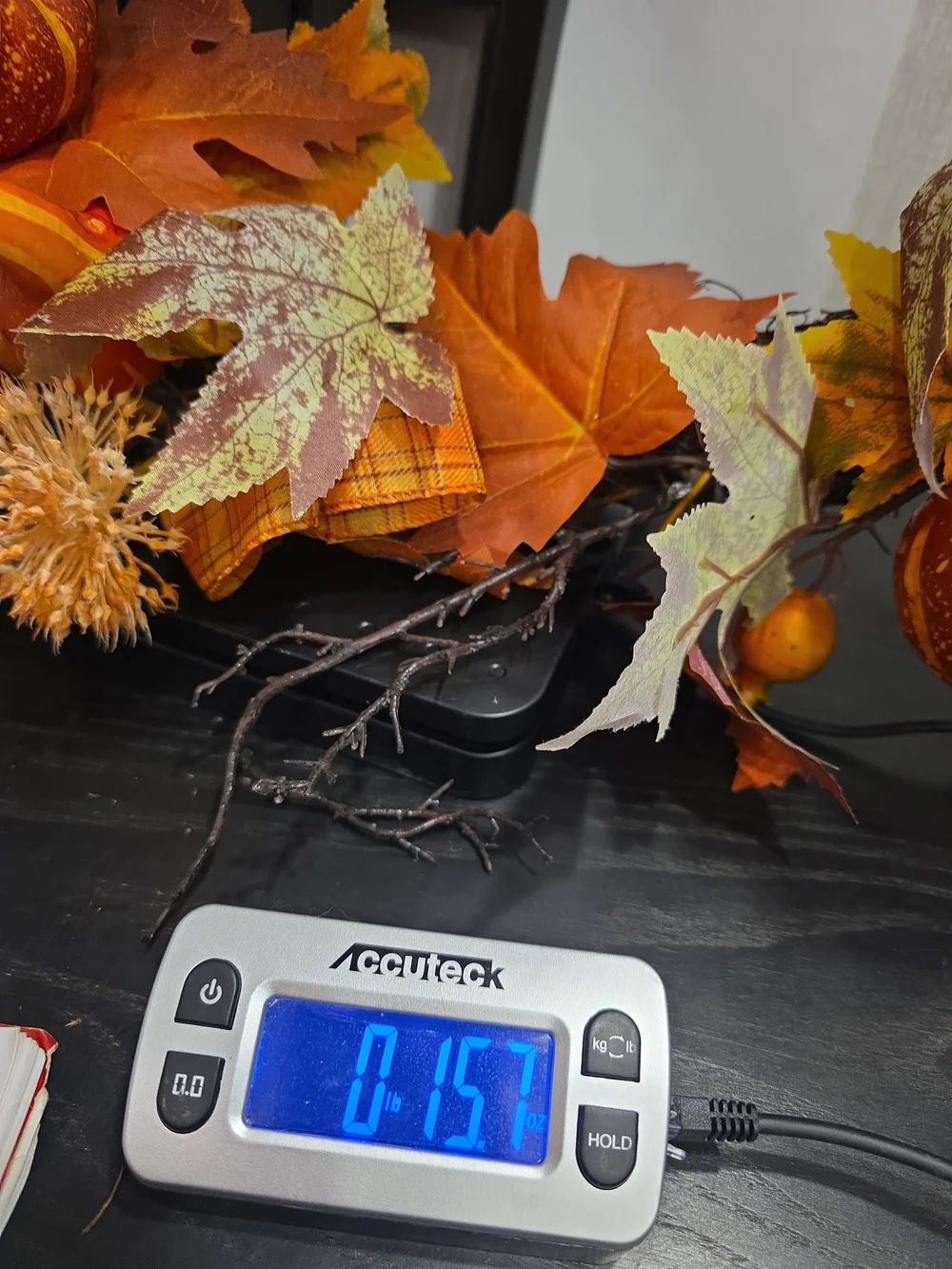 Autumn Harvest Orange Holiday Wreath